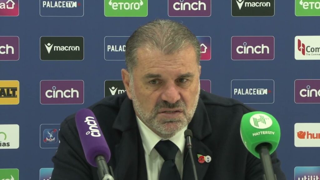 Ange Postecoglou after C Palace 1 2 Tottenham