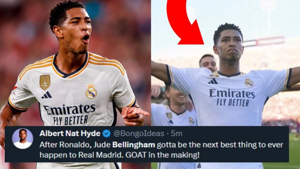 FOOTBALLERS REACT TO JUDE BELLINGHAM'S GOAL IN THE 92 MINUTE TO WIN EL CLASICO 2-1 VS BARCELONA