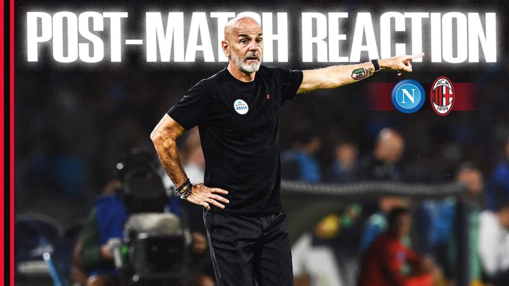Coach Pioli and Olivier Giroud | #NapoliMilan | Post-match reactions