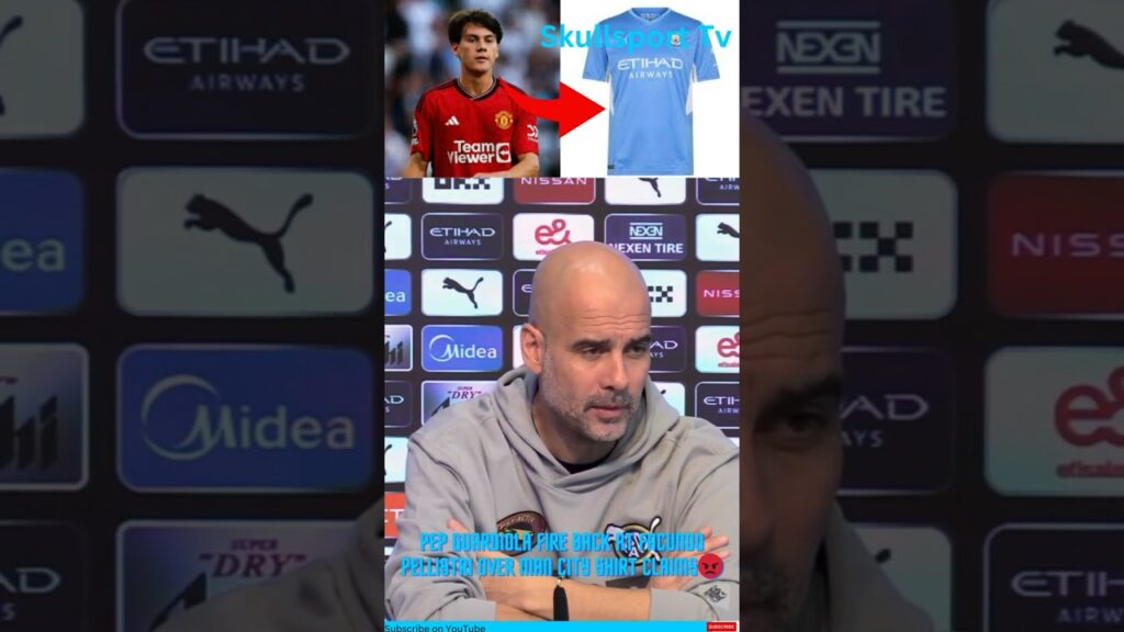 Pep Guardiola FIRE BACK at Facundo Pellistri over claims of lack of Man City Jersey at Manchester.