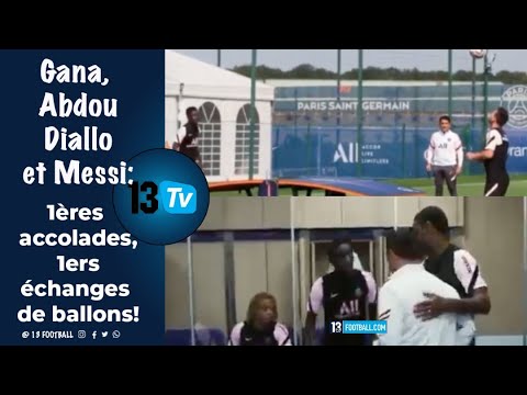 Gana, Abdou Diallo & Messi: les 1ers ballons et accolades échangés!