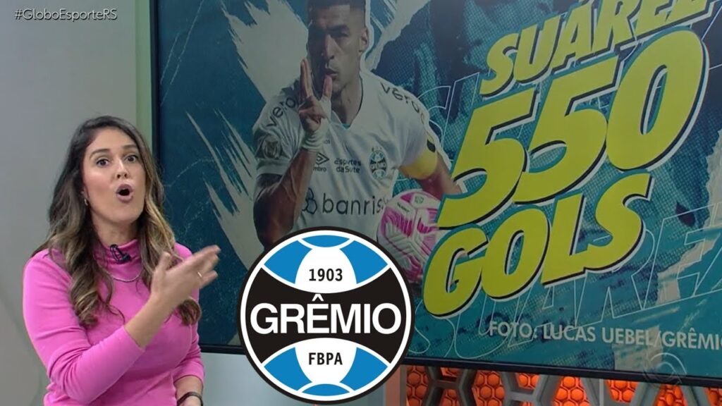 GLOBO ESPORTE RS - MATÉRIA ESPECIAL COM LUIS SUÁREZ, ATACANTE DO GREMIO E O 4° MAIOR ARTILHEIRO