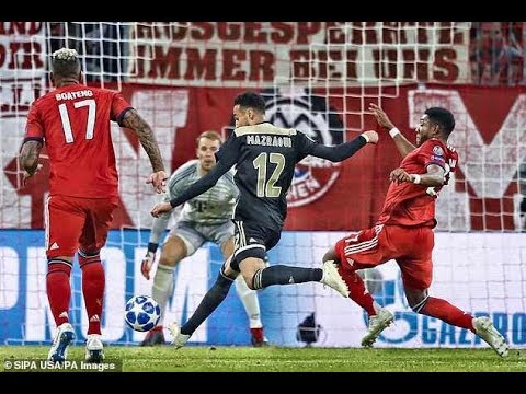 Noussair Mazraoui  First senior goal Away at Bayern
