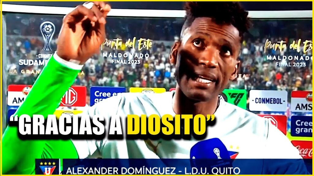 ¡LDU CAMPEÓN! Palabras de ALEXANDER DOMÍNGUEZ después de salir CAMPEÓN de la COPA SUDAMERICANA 🇪🇨
