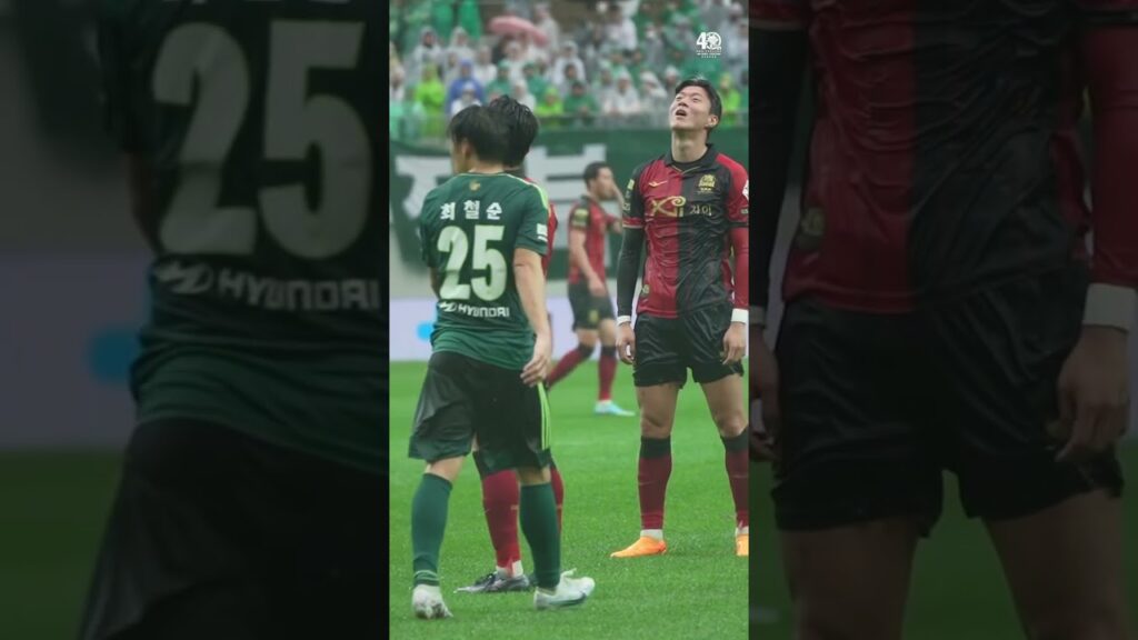 아깝다! 들어간 줄 알았던 나상호의 왼발 슛 😱