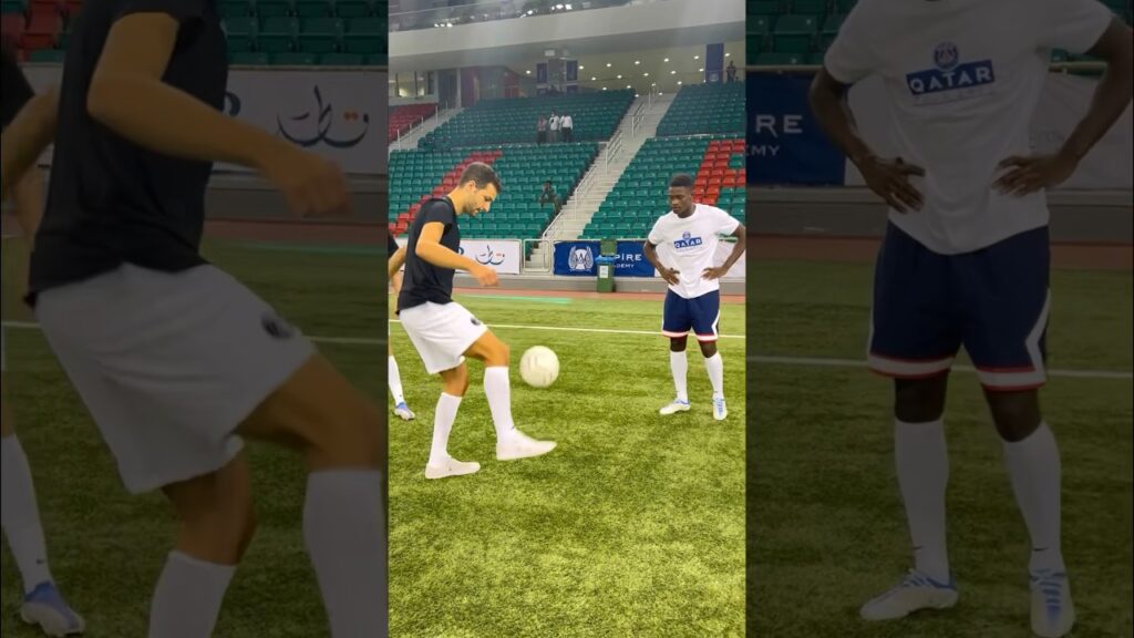 Skills with Nuno Mendes ⚽️😍🔥 #patrickbfree #psg #football #nunomendes #viral #shorts #apball