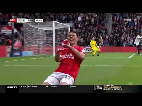 Gol de Hirving Chucky Lozano - PSV vs Ajax 1-1 hoy