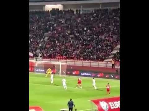 Aleksandar Mitrovic goal vs Montenegro in The Euro 2024 Qualifiers