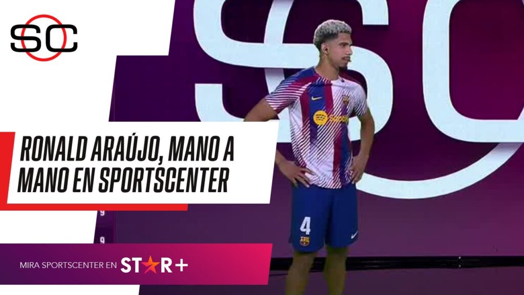 "DUELE PERDER EL CLÁSICO": RONALD ARAÚJO y un mano a mano IMPERDIBLE en el piso de #SportsCenter