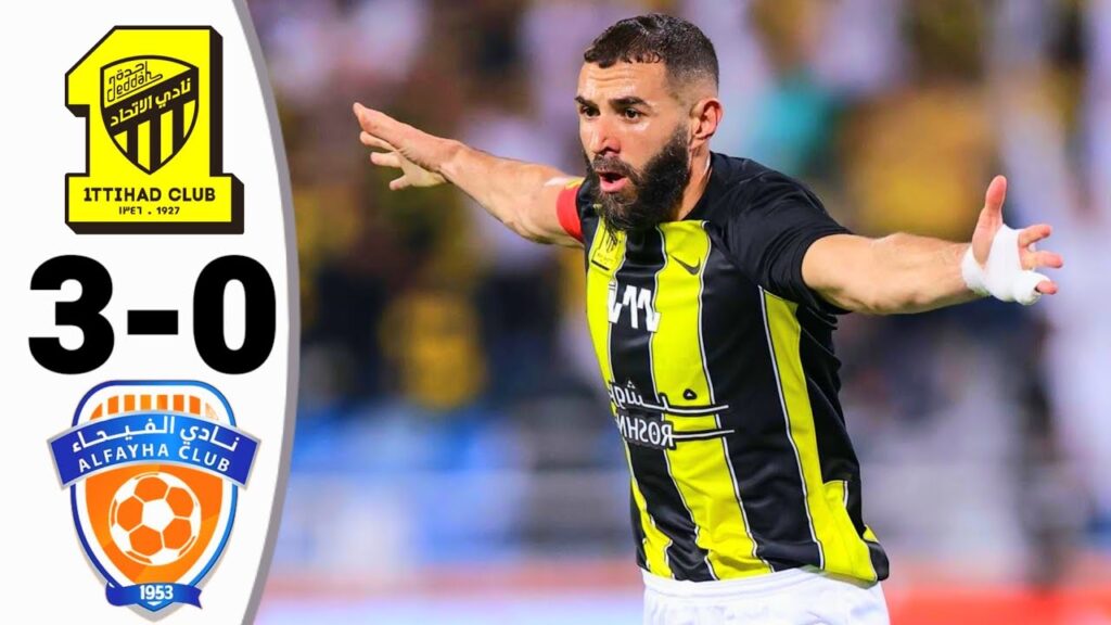 Benzema Score dominates Victory. Ittihad vs Feiha 3-0 going to quarterfinal spot King Cup 2023.