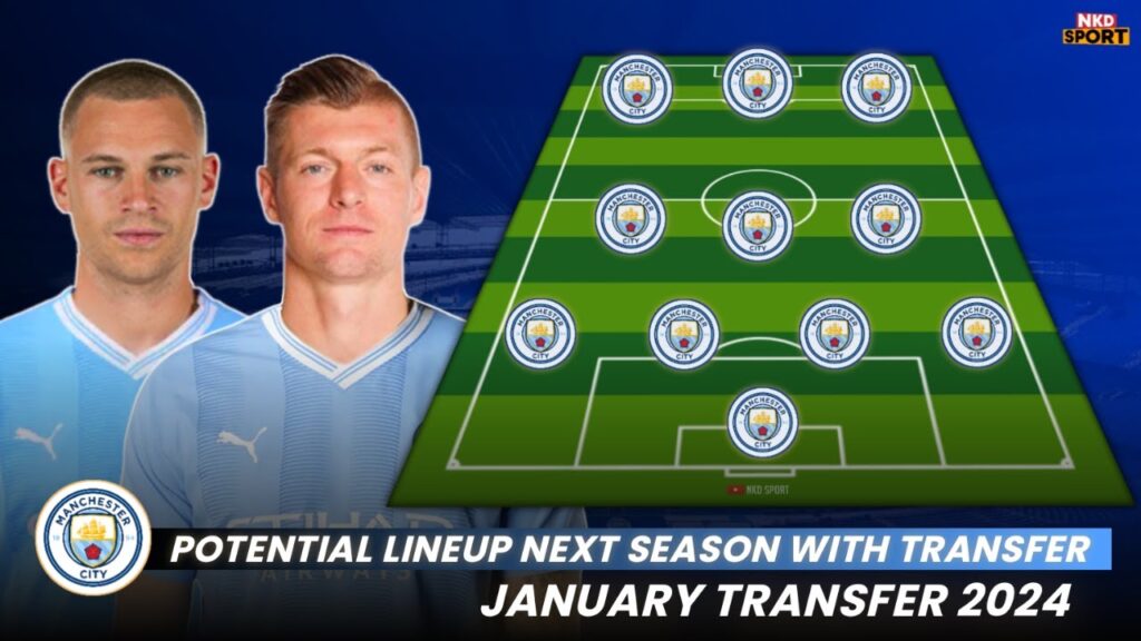Manchester city potential lineup next season with Toni Kroos & Kimmich in January Transfer 2024