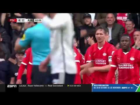 Gol de Hirving Chucky Lozano - PSV vs Ajax 4-2 HOY