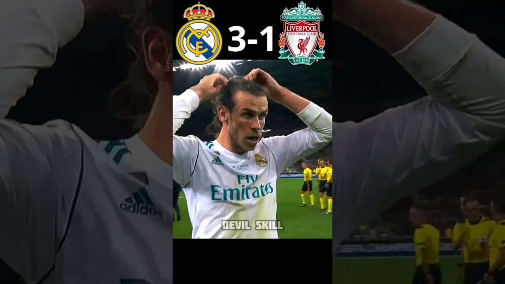 Gareth Bale Bycycle 🔥 Real Madrid Destroyed liverpool 3-1 #football #shorts #shortvideo #ronaldo