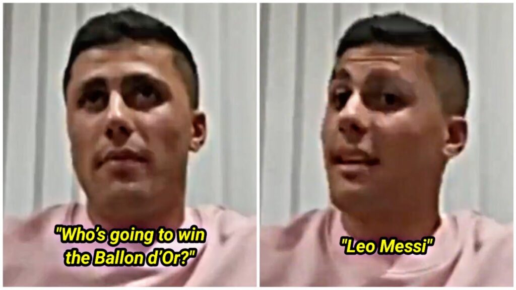 Rodri has backed Lionel Messi to win his eighth Ballon d'Or award ahead of Erling Haaland. 😅👍