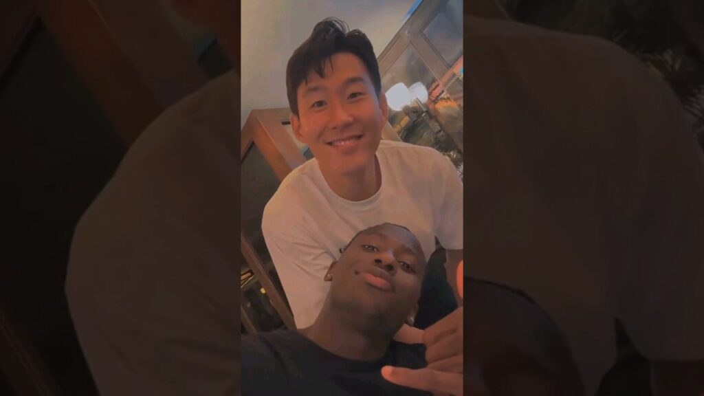 PAPE MATAR SARR WITH HEUNG-MIN SON: The Spurs Players Enjoying a Night Out