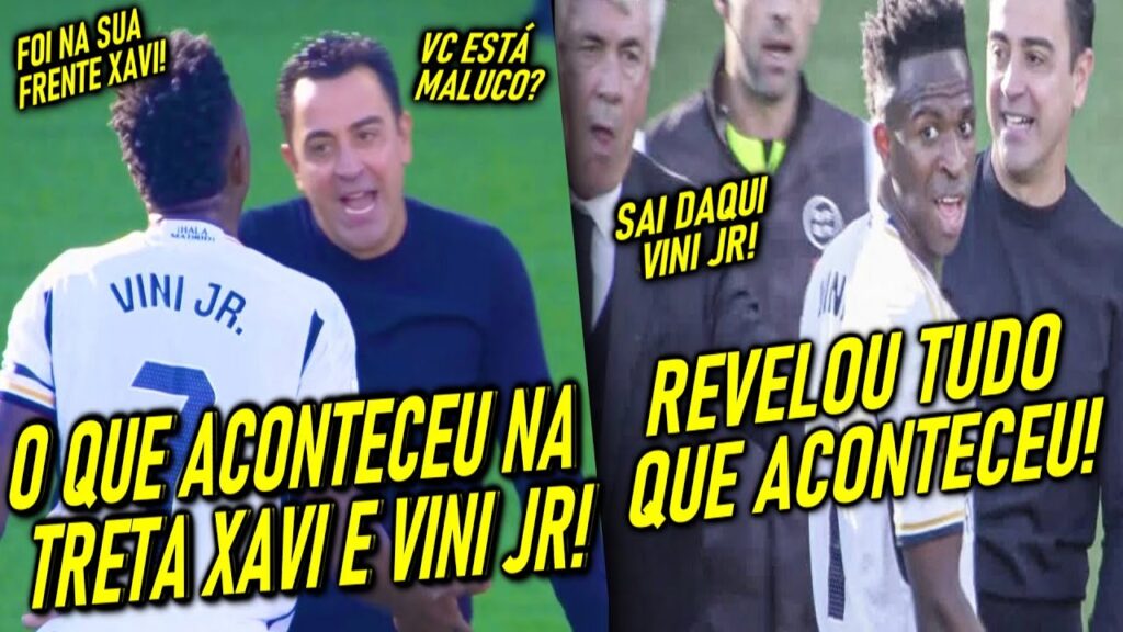 A INCRÍVEL ATITUDE de ANCELOTTI com VINI JR apos PROVOCAÇÃO e TRETA com XAVI! - O QUE ACONTECEU?