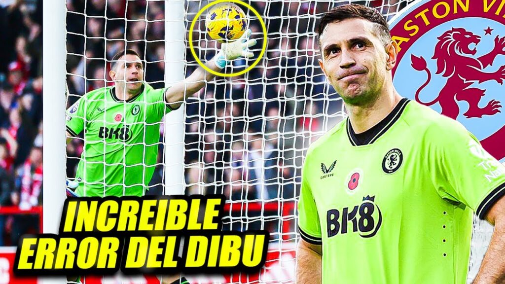 😱 EL TREMENDO ¿ERROR? del DIBU (Emiliano Martinez) EN su partido DE PREMIER LEAGUE!