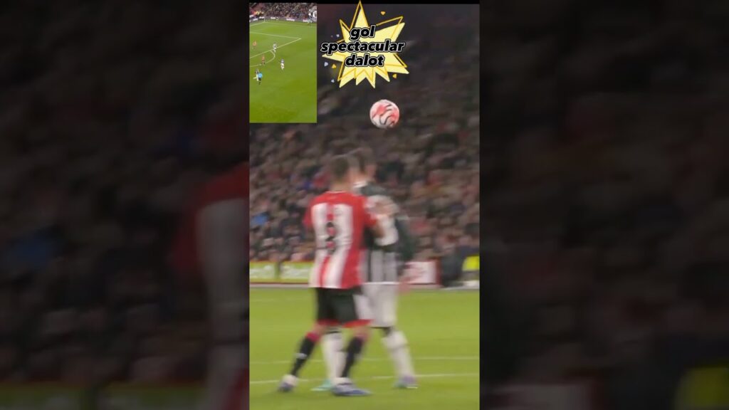 Gol spectacular Diogo dalot menangkan Manchester united vs Sheffield united