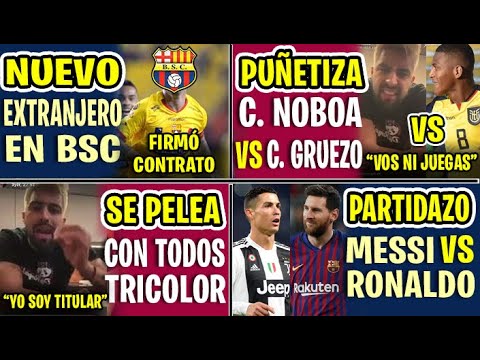 "A MI ME RESPETAS" PELEOTA CRISTIAN NOBOA CONTRA CARLOS GRUEZO | EL NUEVO EXTRANJERO FIRMÓ PARA BSC