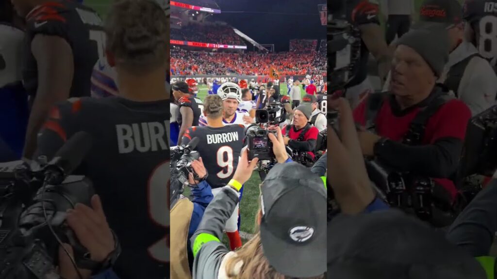 Joe Burrow and Josh Allen postgame