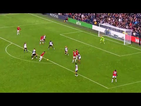 🤯Bruno Fernandes Last Minute Banger Goal vs Fulham ⚽🔥as Manchester United beat Fulham 1-0