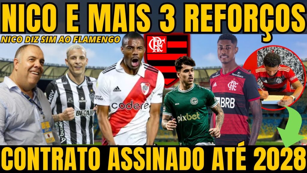 CONTRATO ASSINADO COM O FLAMENGO ATÉ 2028 | NICOLÁS DE LA CRUZ MAIS 3 REFORÇOS PARA O FLAMENGO CONTRATO ASSINADO COM O FLAMENGO ATÉ 2028 | NICOLÁS DE LA CRUZ MAIS 3 REFORÇOS PARA O FLAMENGO