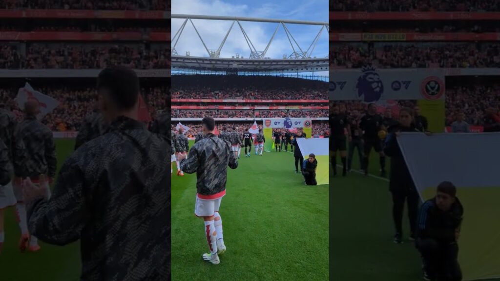 Bukayo Saka leads Arsenal out as captain for the first time