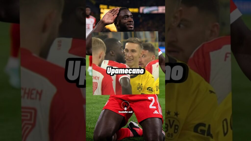 Upamecano verrät was ihm Schlotterbeck vor seinem Tor gesagt hat 👀😂