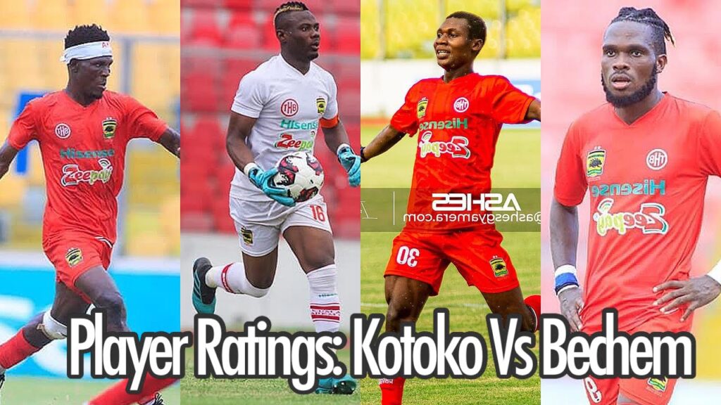 Asante Kotoko Vs Bechem Player Ratings:Slow Ansu,Wizard Peter,Ace Danlad,Average Ogum tactics,ETC
