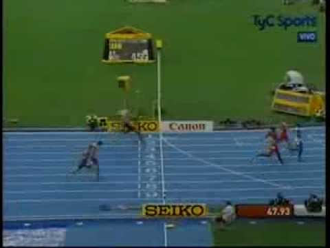 Felix Sánchez llega segundo y avanza a la final del Mundial de Atletismo