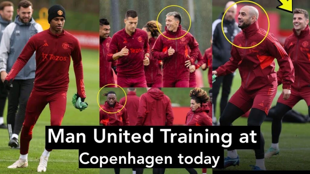 MAN UNITED TRAINING AT COPENHAGEN TODAY| ✅ LISANDRO MARTINEZ AND RASHFORD ARE FULLY RECOVERED
