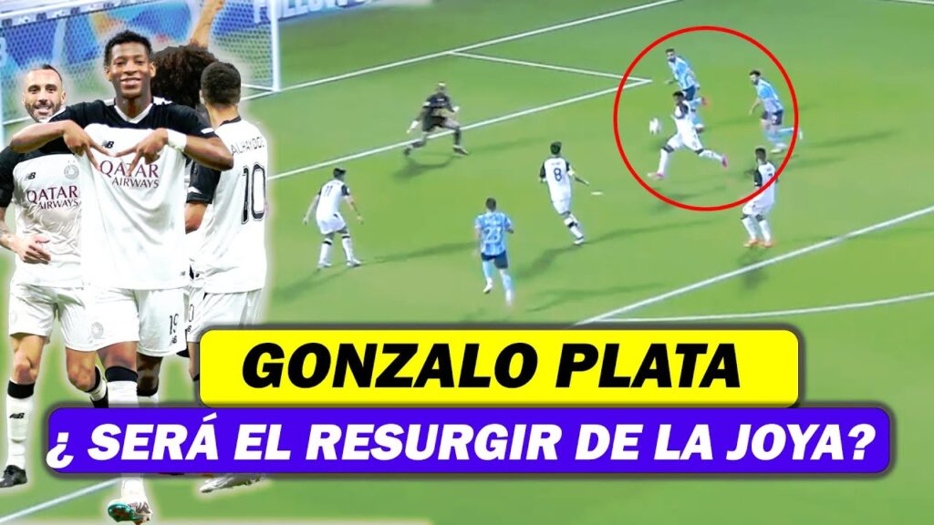 GONZALO PLATA MARCÓ GOL Y ASISTIÓ EN GOLEADA DEL AL SADD GONZALO PLATA MARCÓ GOL Y ASISTIÓ EN GOLEADA DEL AL SADD