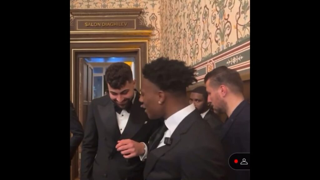 IShowSpeed didn’t recognise Gvardiol 😂 #ballondor #ishowspeed #shorts