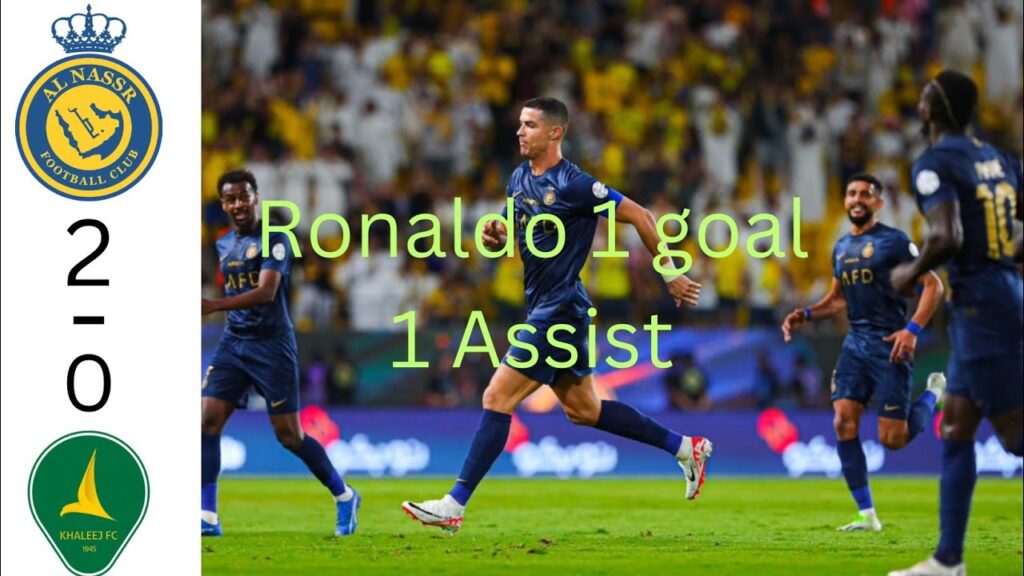 Al Nassr 2-0 Al Khaleej: Cristiano & Laporte help extend team's winning streak