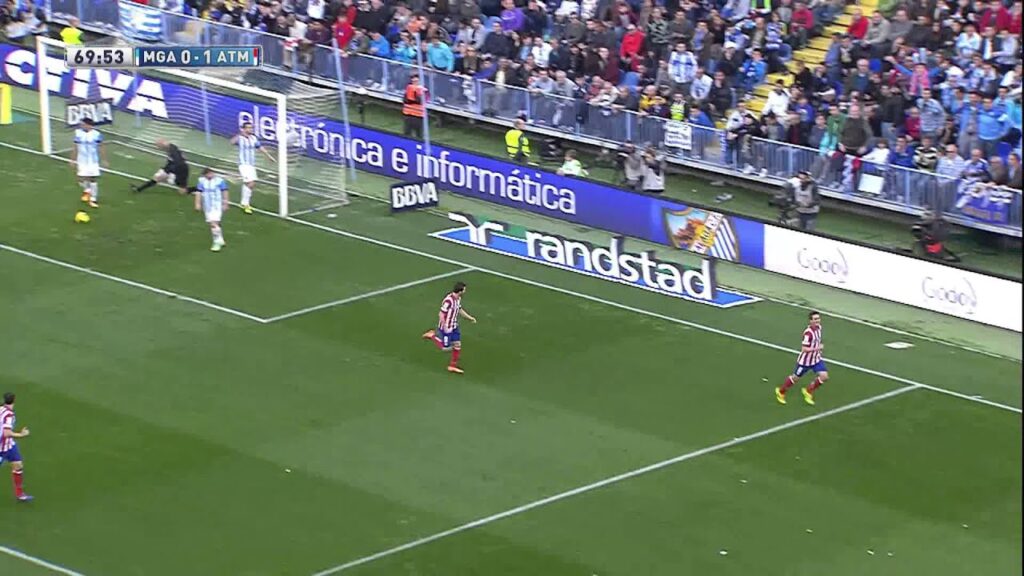 Gol de Koke (0-1) en el Málaga CF - Atlético de Madrid - HD
