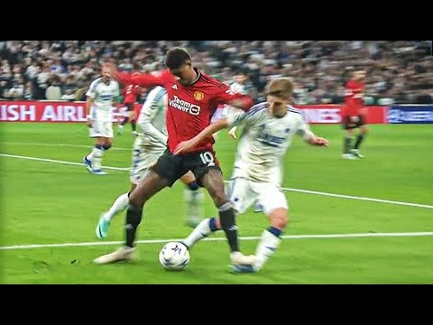 🤯Marcus Rashford Straight Red Card vs Copenhagen as Copenhagen beat Manchester United 4-3 😲😳