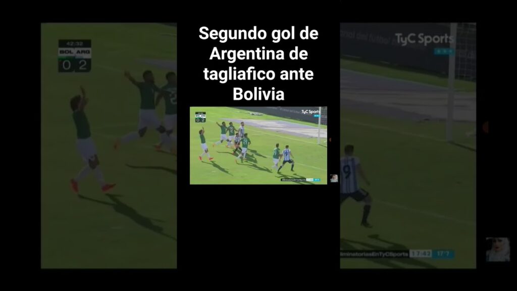 segundo gol de Argentina de Nicolás tagliafico ante Bolivia #shorts