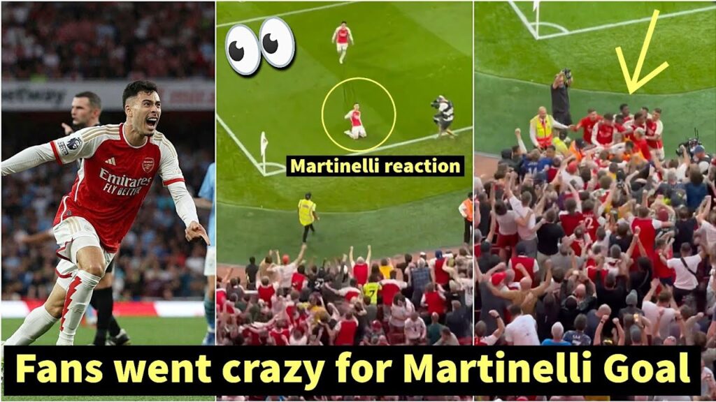 🤯Fans crazy reactions to Gabriel Martinelli late winning Goal vs Manchester City