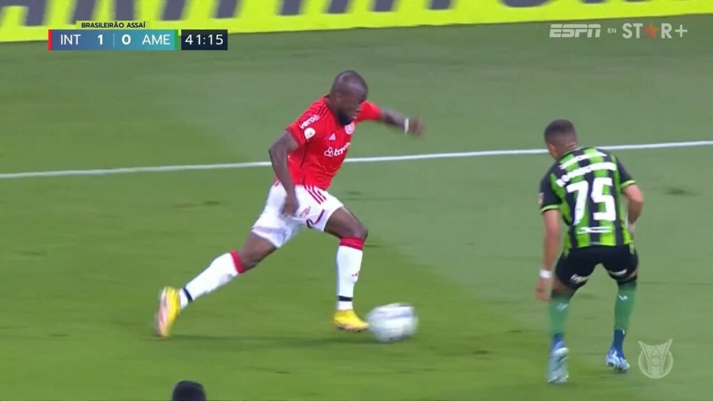 OTRO GOL DE ENNER VALENCIA EN EL BRASILERAO CONTRA AMÉRICA MINEIRO