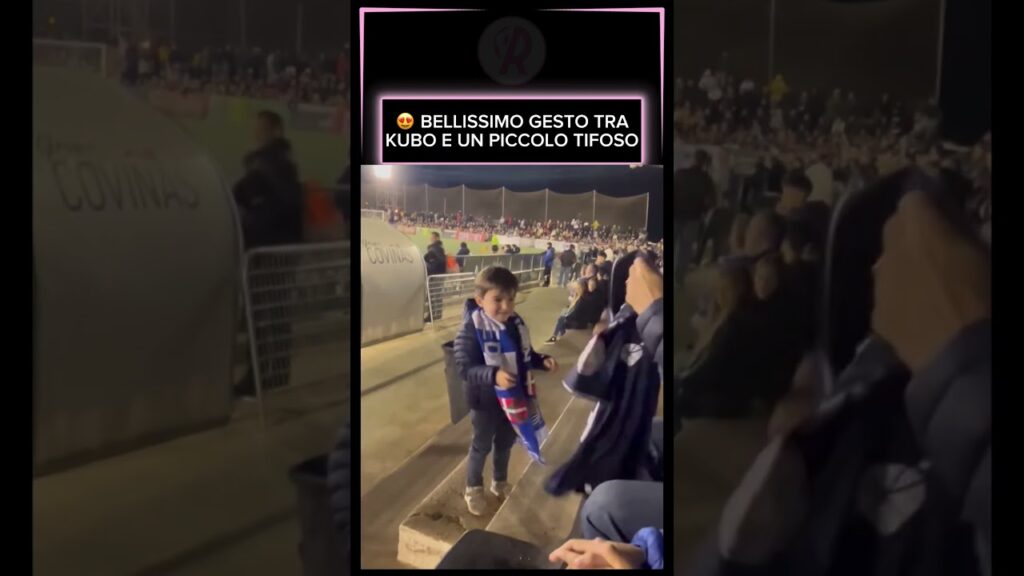 GESTO BELLISSIMO TRA TAKEFUSA KUBO E UN PICCOLO TIFOSO! 😍❤️ #shorts