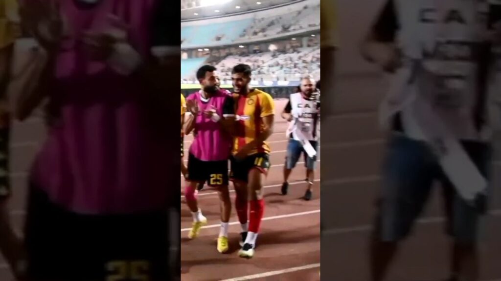 شاهد تفاعل غيلان الشعلالي وفرحته مع الجماهير بعد فوز الترجي