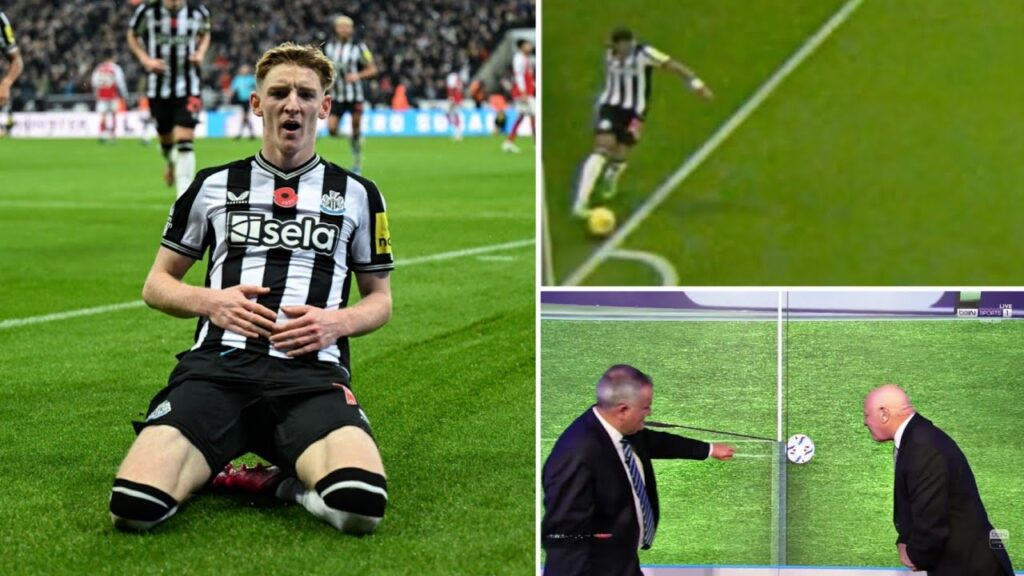 New angle of Newcastle's goal emerges The ball was out and Arsenal fans left furious