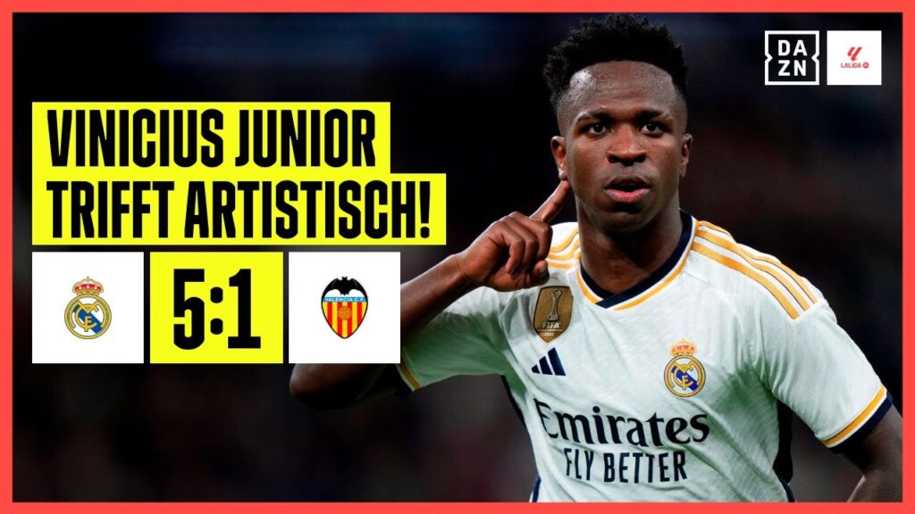Rodrygo und Vini Jr. in Topform! Real zerlegt Valencia: Real Madrid - Valencia 5:1 | LaLiga | DAZN