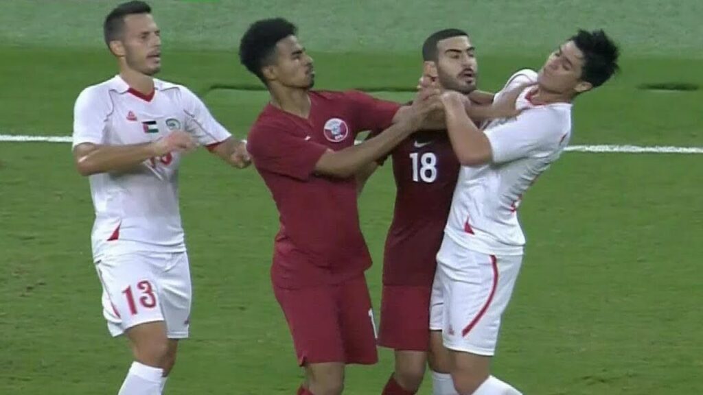 ملخص مباراة قطر 3-0 فلسطين | مباراة دولية ودية 2018/9/11