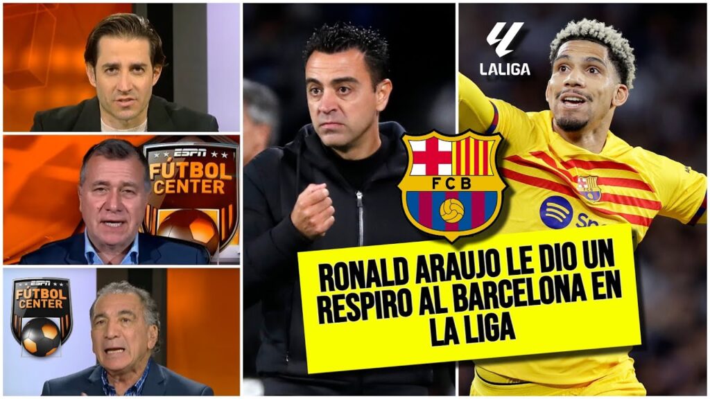 BARCELONA se salvó y LOGRÓ AGÓNICO TRIUNFO vs Real Sociedad. Ronald Araújo, el héroe | Futbol Center