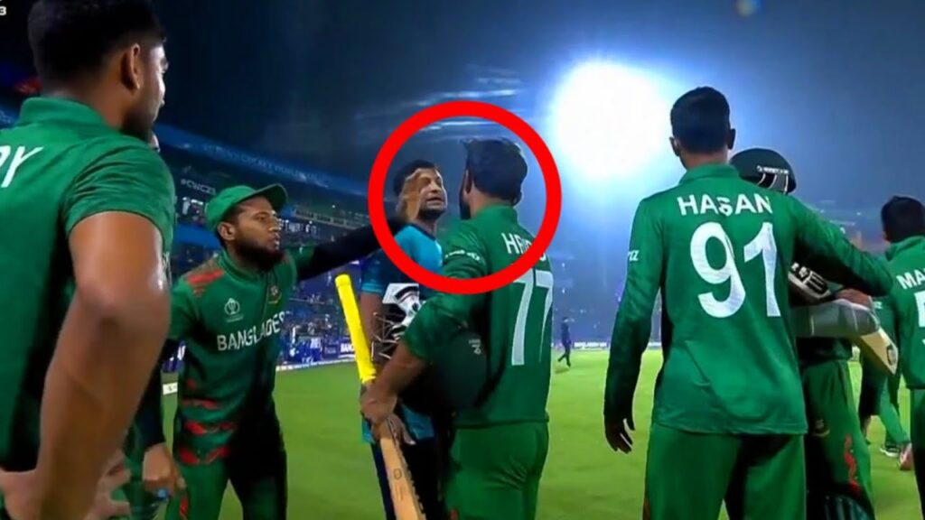 Shakib al Hasan got angry when Tanzin Hasan Shakib shake hand with Srilanka Team, No handshake