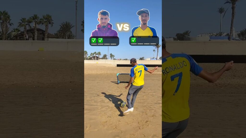 تحدي تسجيل بالكرة مع صديقي⚽️🥅
