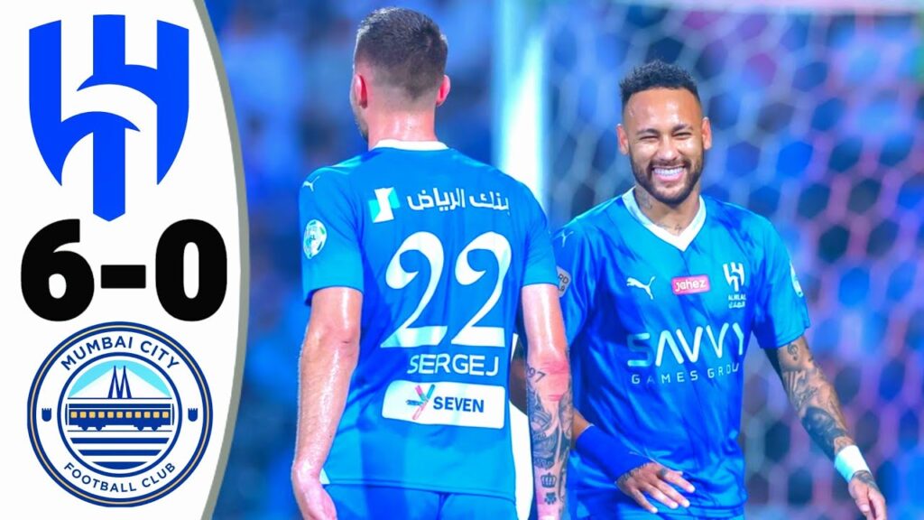 Al-Hilal 6-0 Mumbai FC Highlights All Goals in AFC Champions League 2023-24.#neymar #alhilal #afc