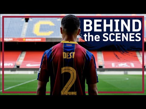 EXCLUSIVE: Dest's FIRST TIME at CAMP NOU & BARCELONA 💙❤️