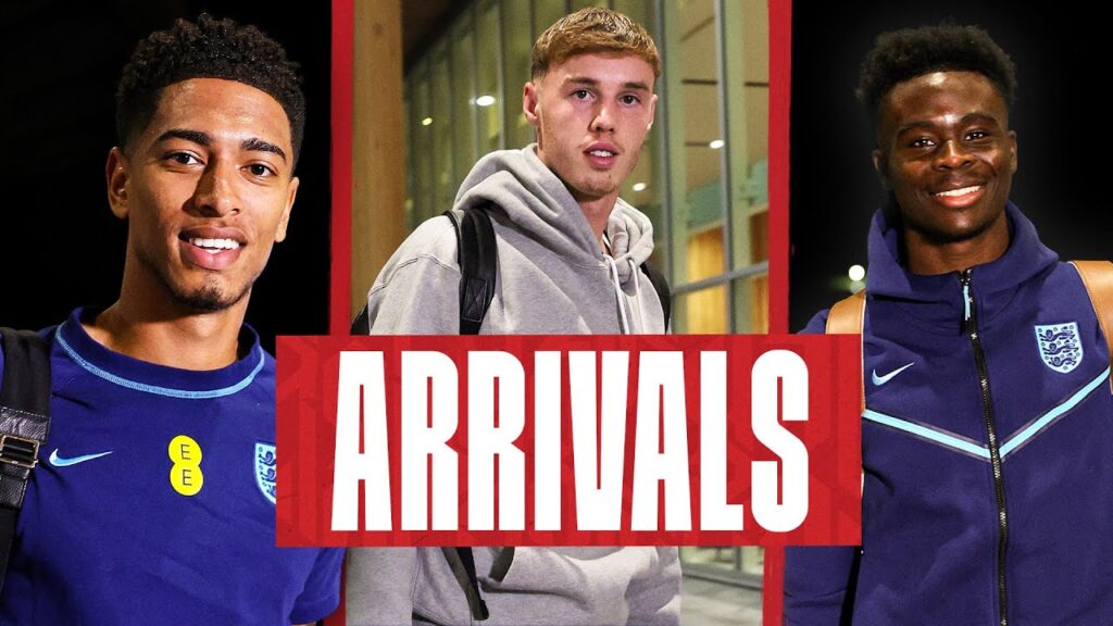 Cole Palmer,  Rico Lewis & Ezri Konsa Joins Squad As Three Lions Arrive At Night | Arrivals